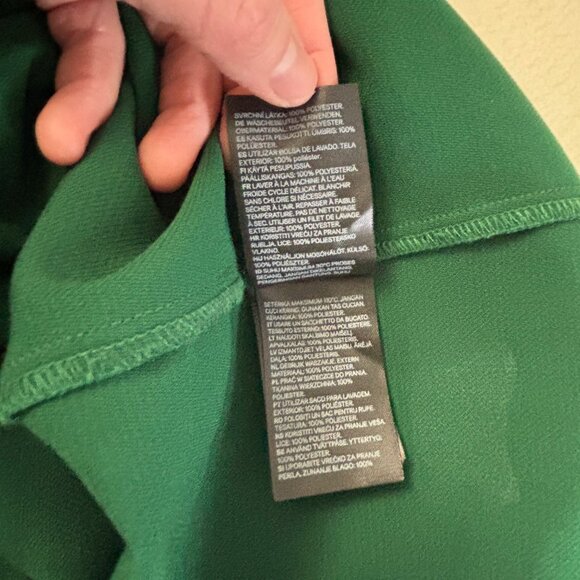 H&M Green Lace Sleeve Shift Dress – Size 2 (US) / EUR 34 / UK 6 - Picture 10 of 11